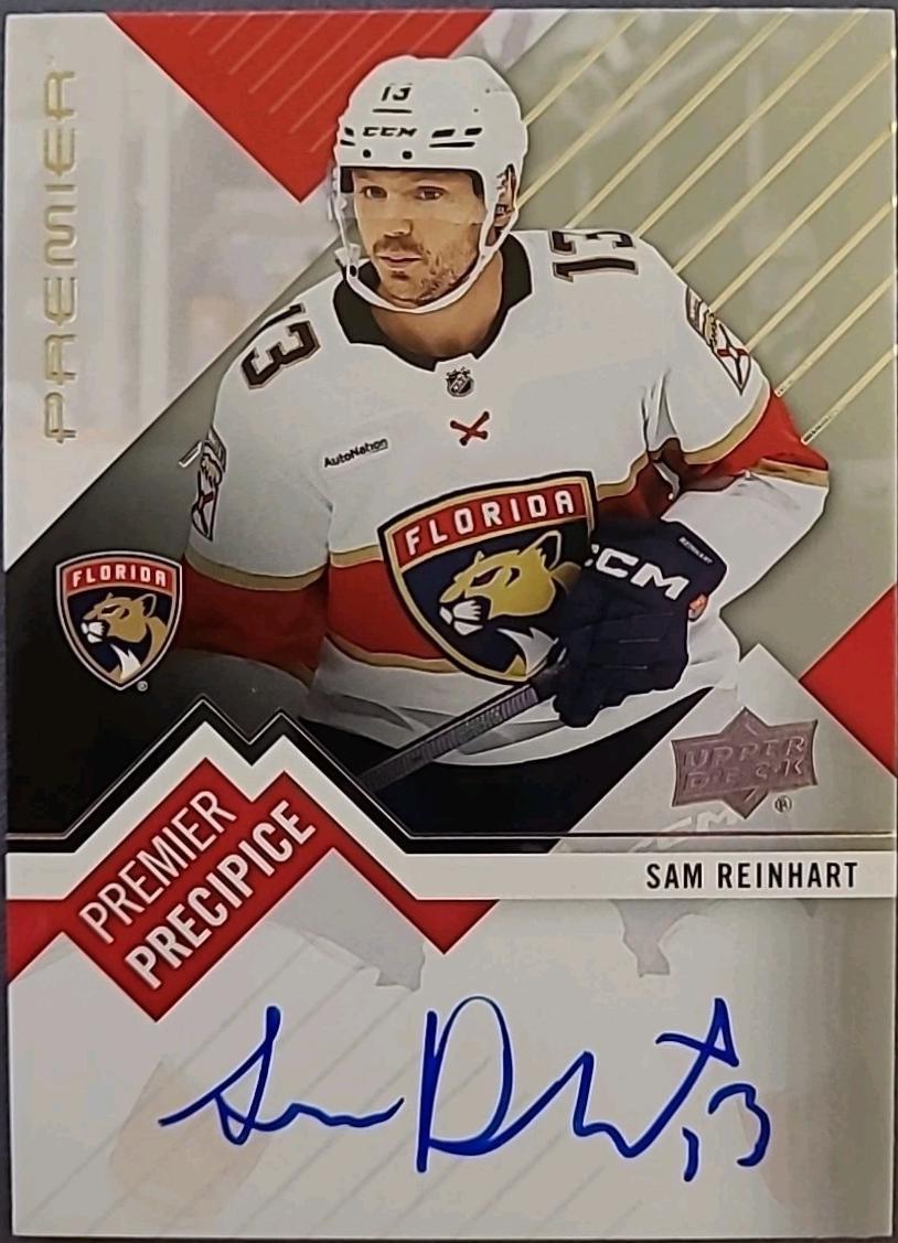Sam Reinhart #PP-SR Hockey Cards 2023 Upper Deck Premier Precipice Auto