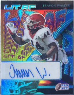 Travon Walker #LA-TW1 Football Cards 2022 Pro Set Metal Lit AF Autographs