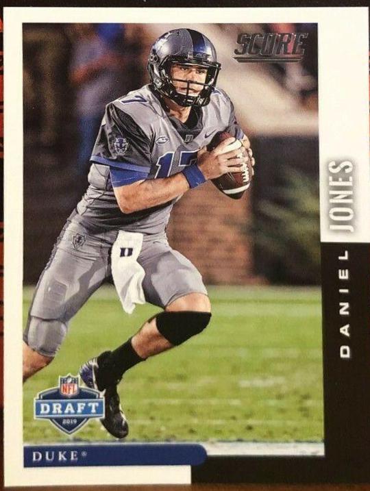 Daniel Jones #DFT-14 Football Cards 2019 Panini Score NFL Draft