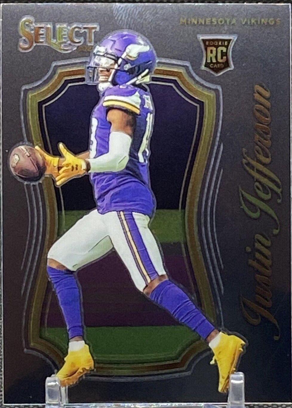 Justin Jefferson #9 Football Cards 2020 Panini Select Certified Rookies