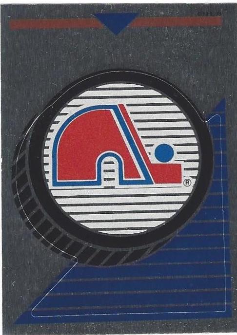 Quebec Nordiques Logo #67 1993 Panini Sticker Hockey