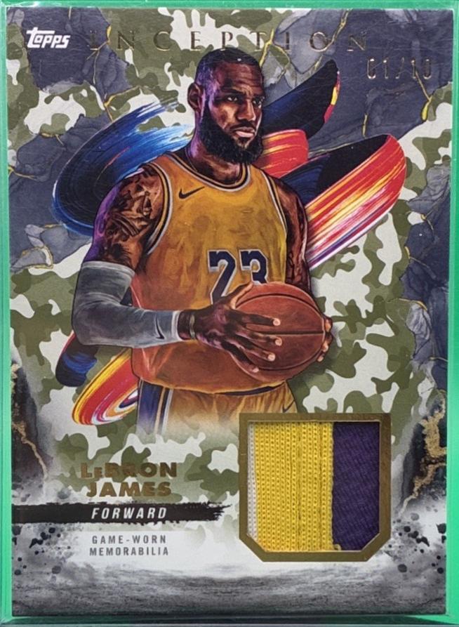 LeBron James [Camo] #REC-LJ Prices | 2024 Topps Inception Relic ...
