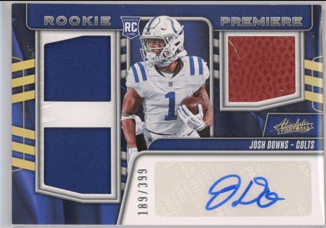 Josh Downs #225 2023 Panini Absolute Football