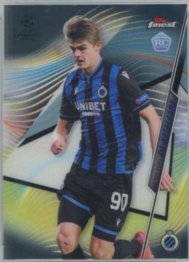 Charles de Ketelaere #54 2020 Topps Finest UEFA Champions League