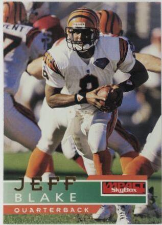 Jeff Blake #25 Football Cards 1995 Skybox Impact