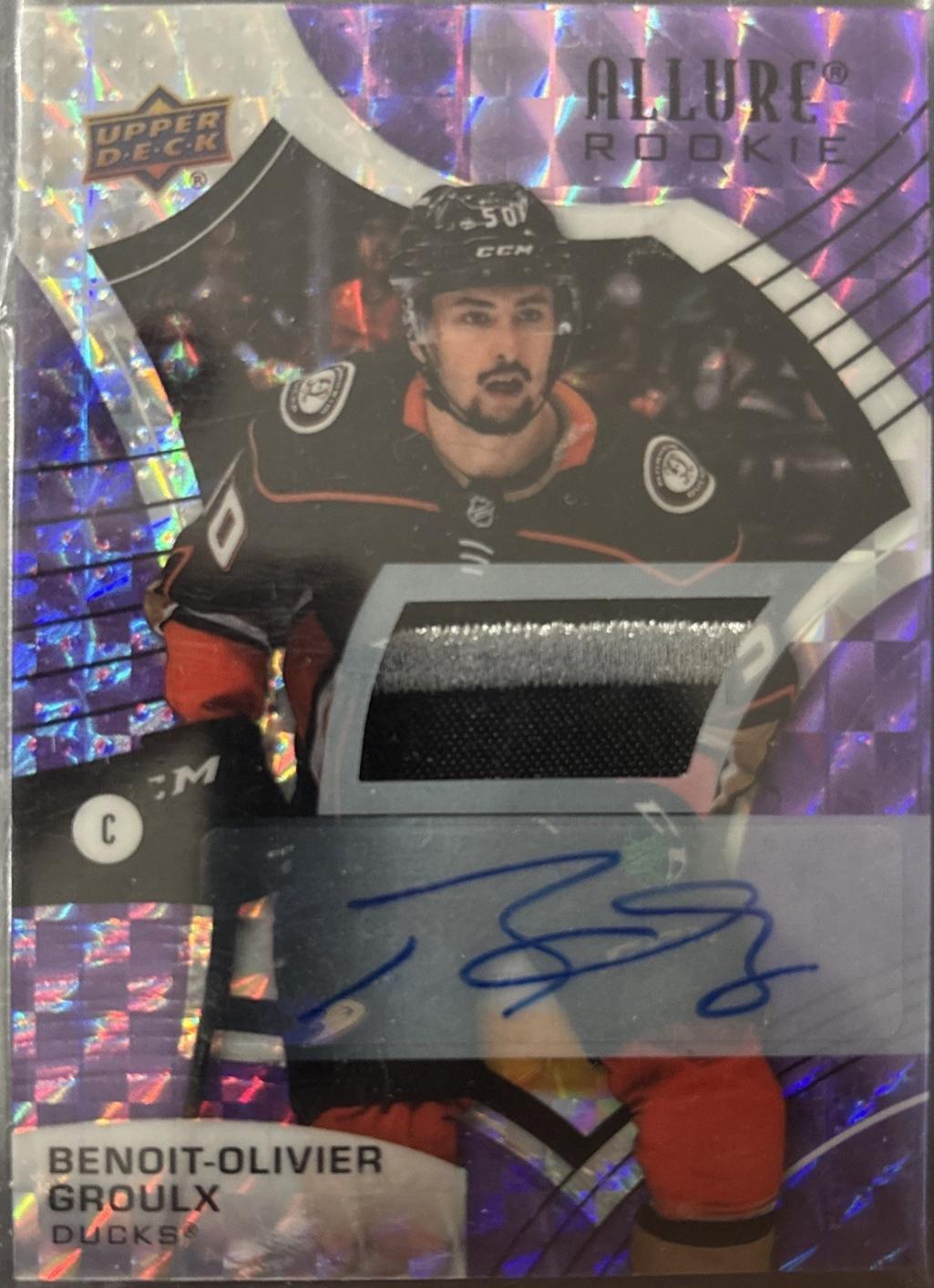 Benoit Olivier Groulx [Purple Diamond Autograph Patch] #104