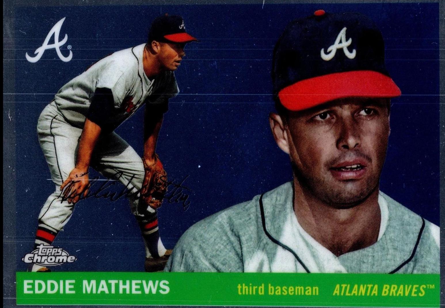 Eddie Mathews #323 2025 Topps Chrome Platinum Baseball