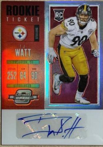 T.J. Watt [Autograph Red] #142