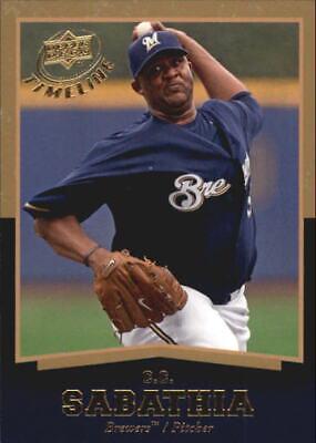 CC Sabathia #39 Baseball Cards 2008 Upper Deck Timeline
