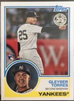 Gleyber Torres #83-16 Baseball Cards 2018 Topps Update 1983 Baseball