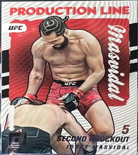 Jorge Masvidal #7 Ufc Cards 2022 Panini Donruss UFC Production Line