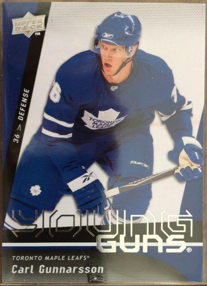 Carl Gunnarsson #492 Hockey Cards 2009 Upper Deck