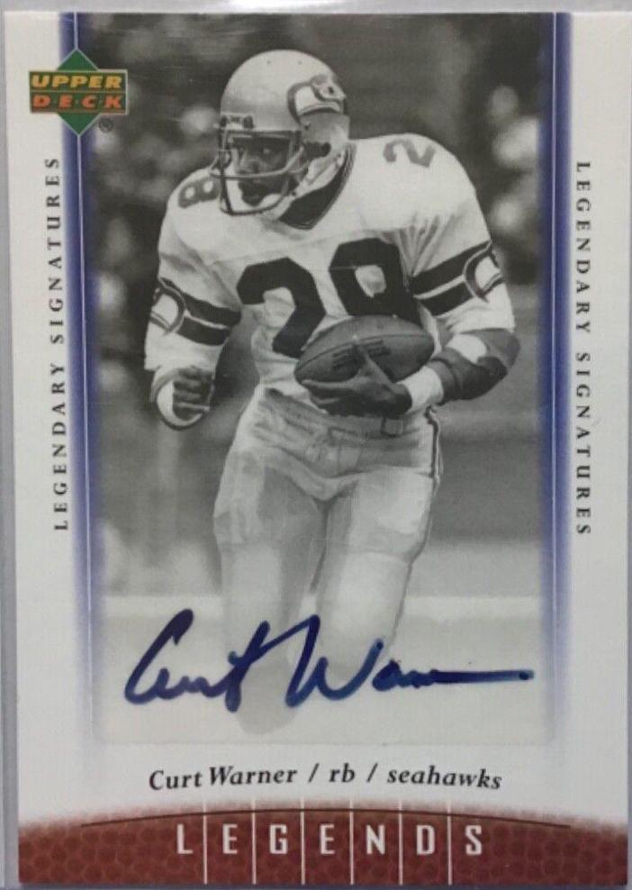 Curt Warner #84 2006 Upper Deck Legends Legendary Signatures Football