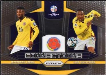 Jefferson Lerma / Luis Sinisterra #6 Soccer Cards 2024 Panini Prizm Copa America Connections