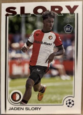 Jaden Slory #160 Soccer Cards 2024 Topps UEFA