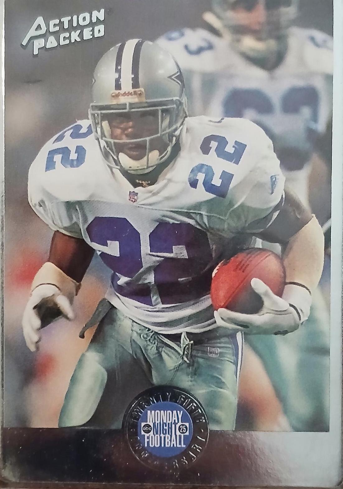 Emmitt Smith #10 Football Cards 1994 Action Packed Monday Night Football
