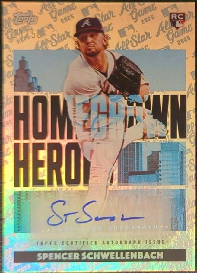 Spencer Schwellenbach #HHA-SS 2025 Topps All Star Game Baseball Homegrown Heroes Autographs