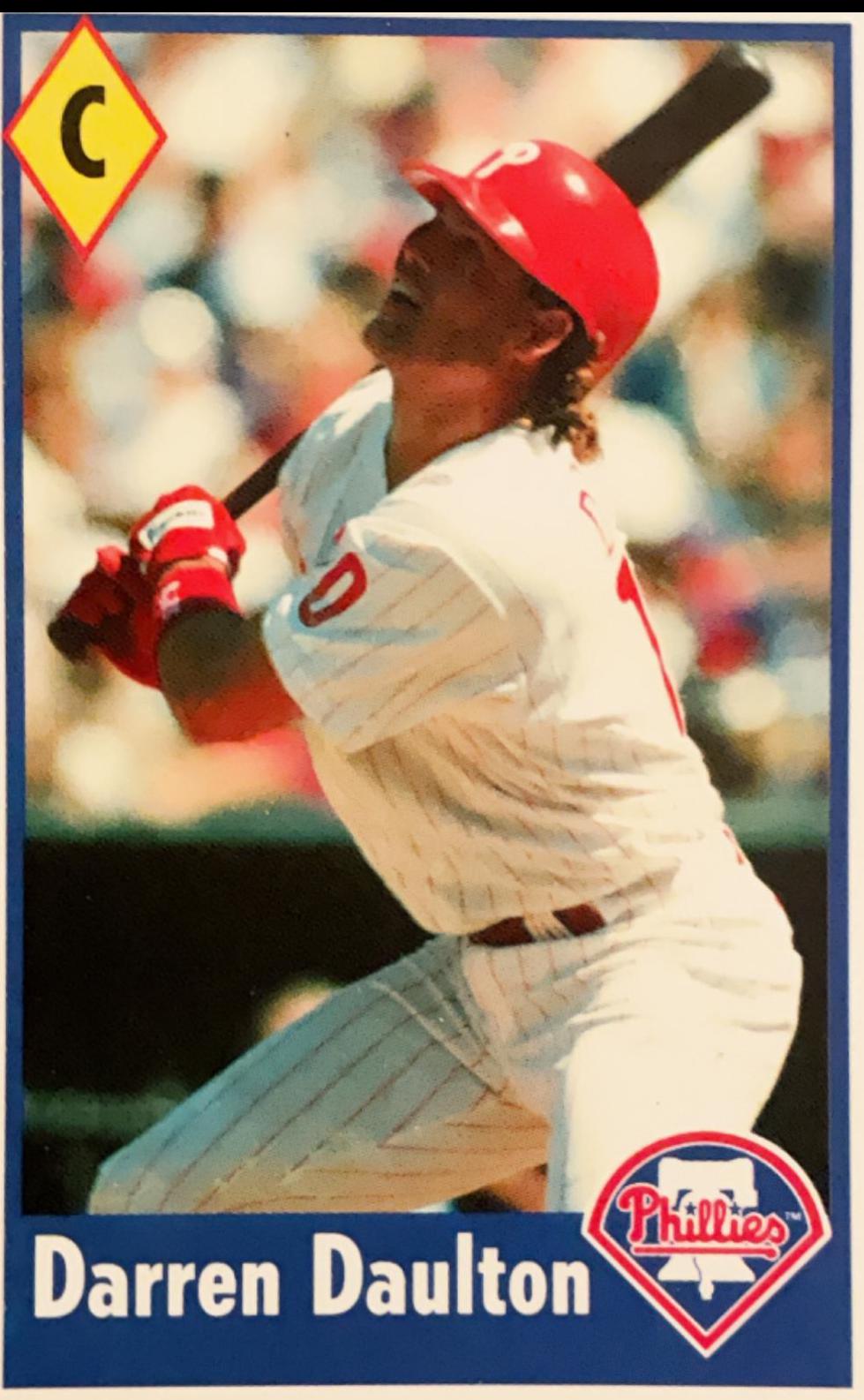 Darren Daulton #21 Baseball Cards 1995 Fleer Panini Stickers