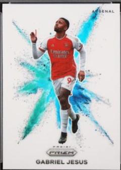 Gabriel Jesus #25 Soccer Cards 2023 Panini Prizm Premier League Color Blast
