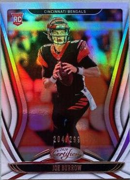 Joe Burrow #101 Football Cards 2020 Panini Certified
