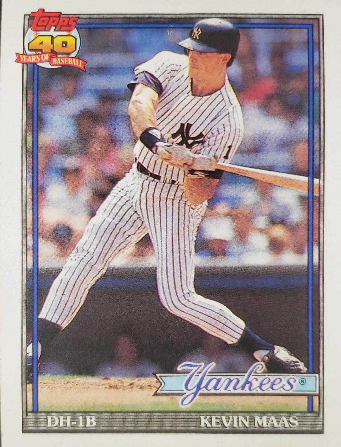 Kevin Maas #435 Baseball Cards 1991 Topps