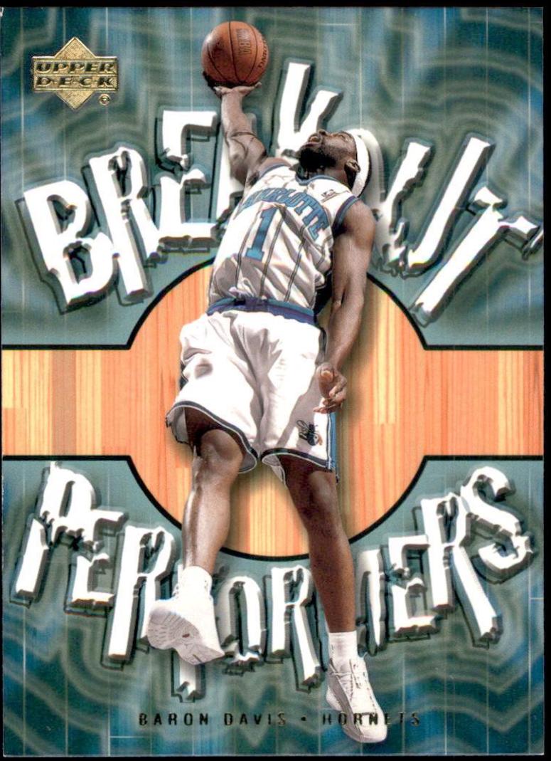 Baron Davis #BP4 Basketball Cards 2001 Upper Deck Breakout Performers