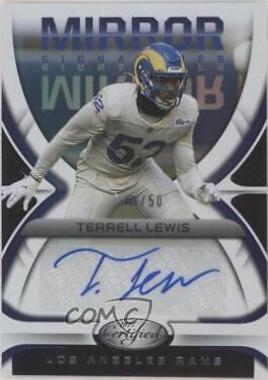 Terrell Lewis #MS-TE 2021 Panini Certified Football Mirror Signatures