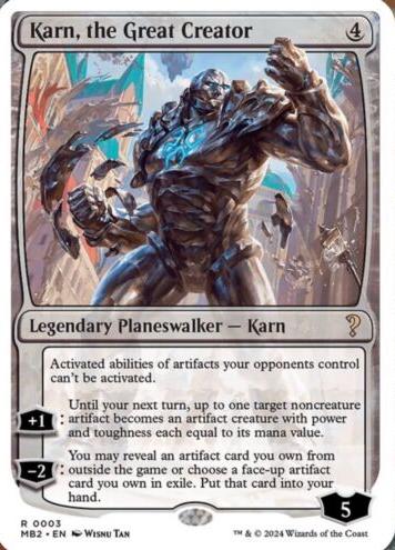 Karn, the Great Creator #3 Magic Mystery Booster 2