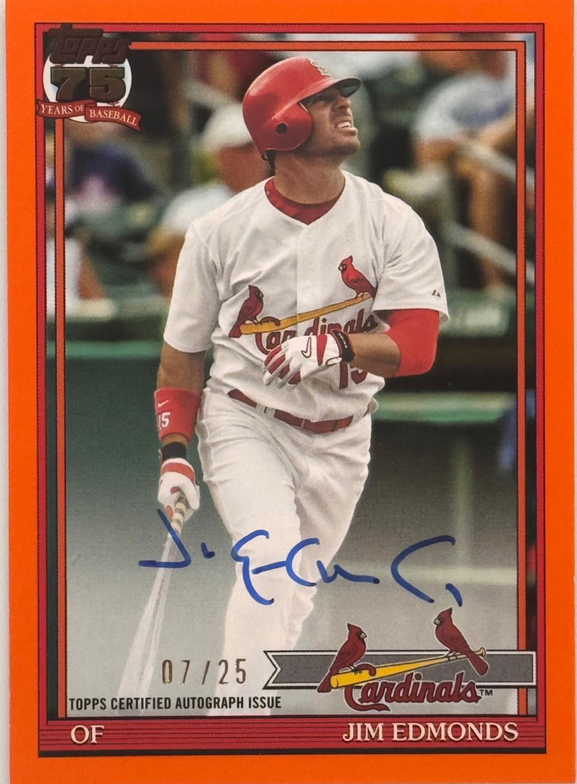 Jim Edmonds [Orange] #91A-JE