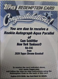 Cam Schlittler