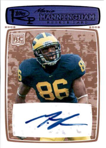 Mario Manningham #197 2008 Topps Rookie Progression Football