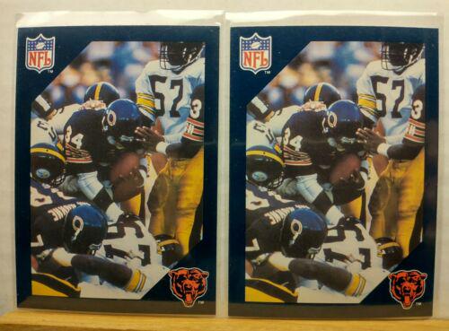1986 Game By Game #110 Football Cards 1988 Walter Payton Commemorative