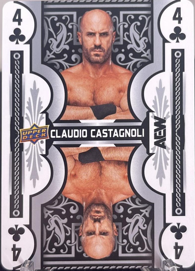 Claudio Castagnoli #PC-9 Wrestling Cards 2025 Upper Deck AEW Double or Nothing Playing Card