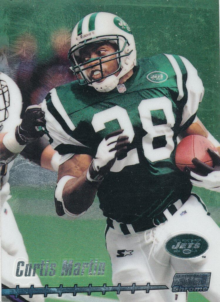 Curtis Martin #5 Football Cards 1999 Stadium Club