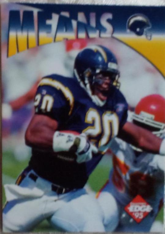 Natrone Means #30 Football Cards 1995 Collector's Edge