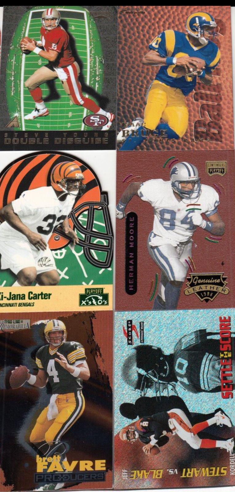 Herman Moore #3 Football Cards 1996 Playoff Contenders Leather