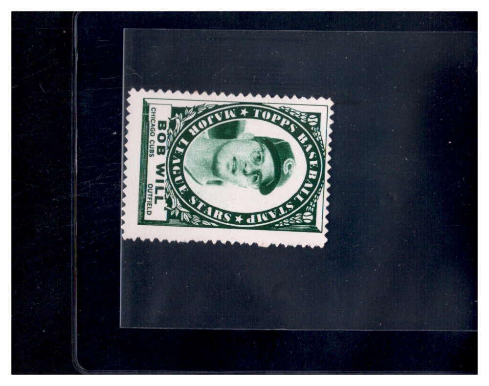 Bob Will Baseball Cards 1961 Topps Stamps