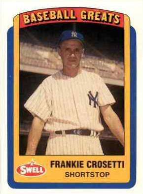 Frankie Crosetti #48 Baseball Cards 1990 Swell Greats