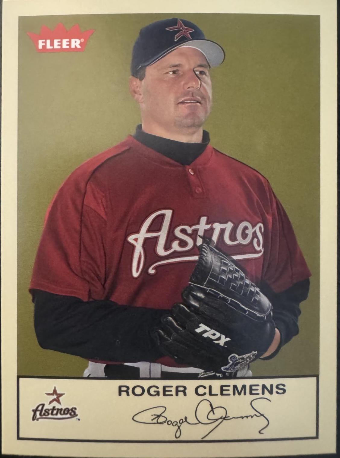 Roger Clemens #19 2005 Fleer Tradition #19 Baseball Cards 2005 Fleer Tradition