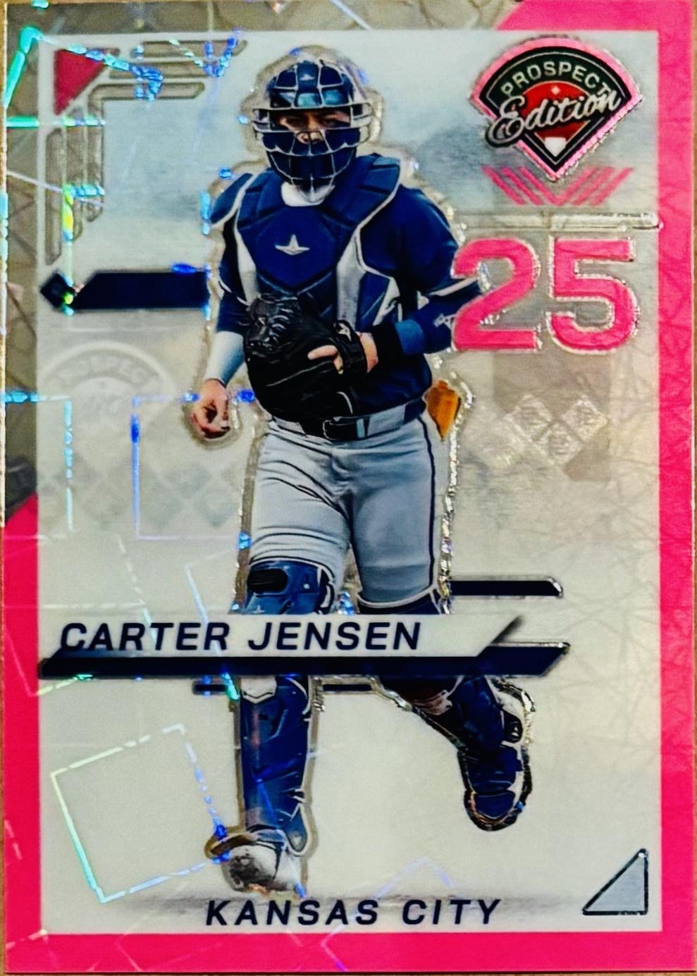 Carter Jensen [Pink Velocity Holo Ticket] #154