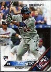 Miguel Sano #US171 Baseball Cards 2016 Topps Update