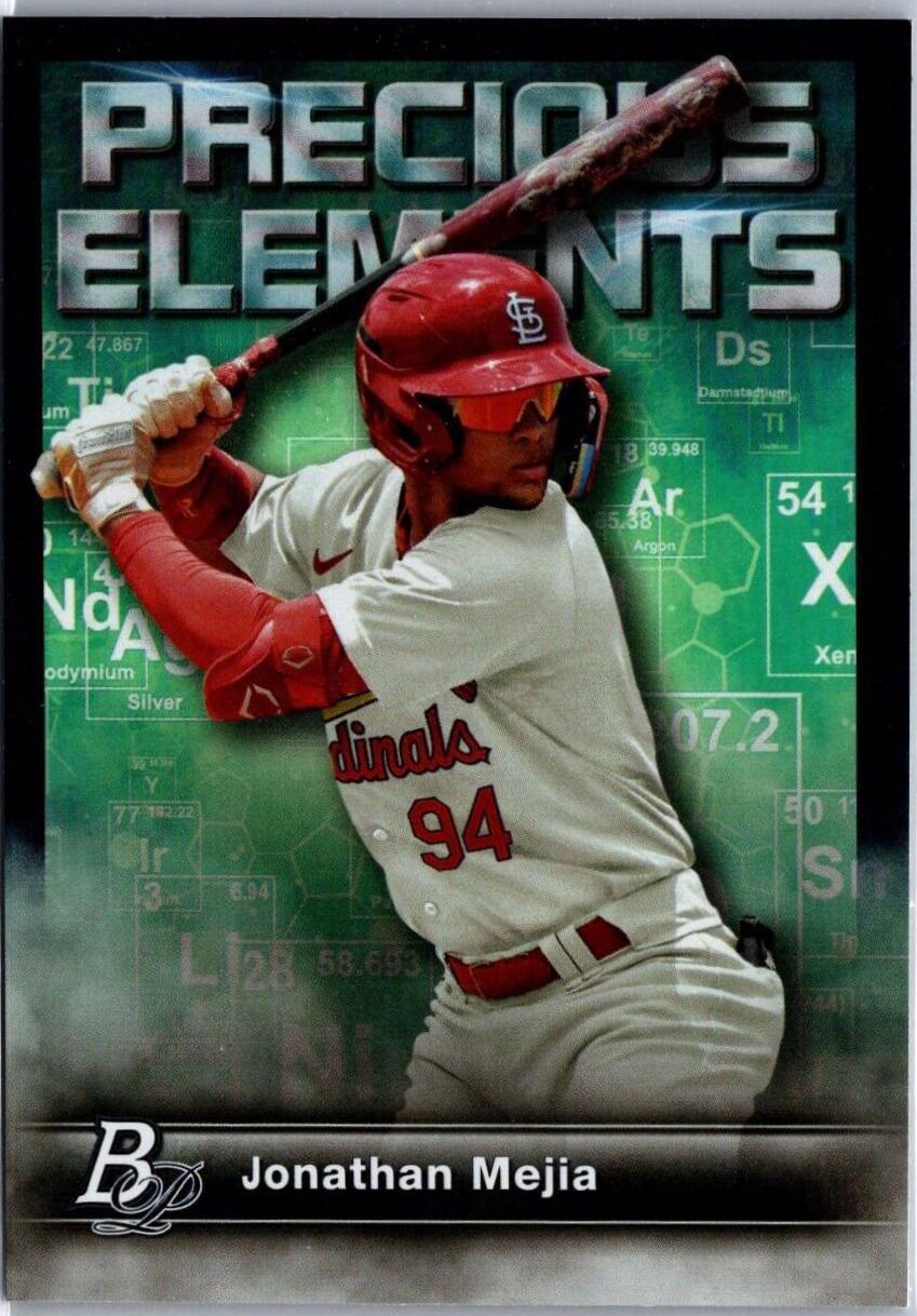 Jonathan Mejia #PE-10 Baseball Cards 2023 Bowman Platinum Precious Elements