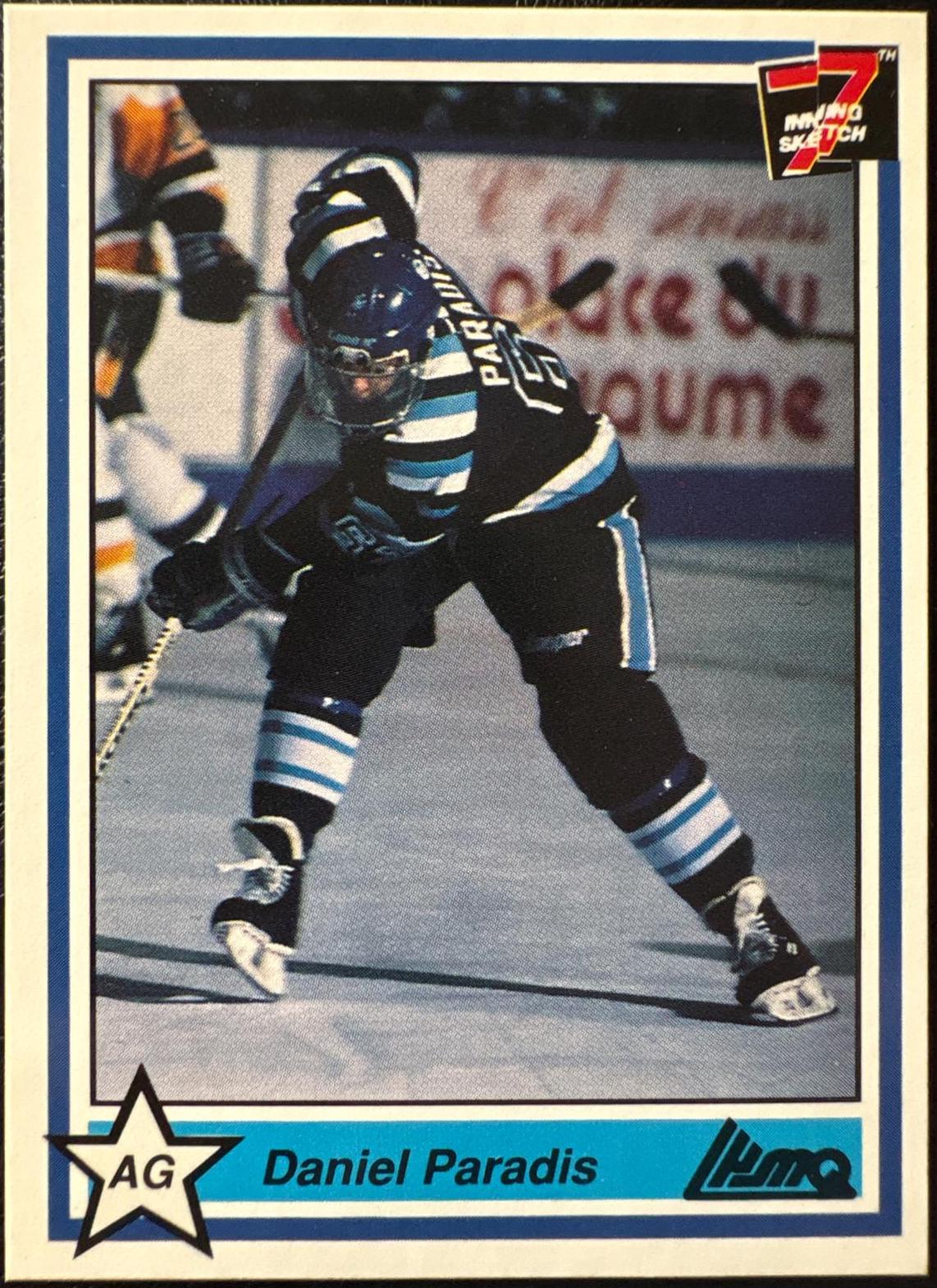 Daniel Paradis #42 1990 7th Inning Sketch Lhjmq Hockey