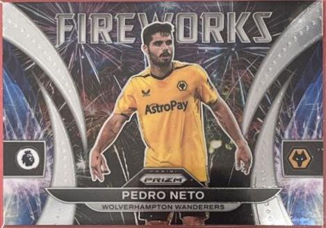 Pedro Neto #37 2022 Panini Prizm Premier League Fireworks