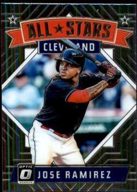 Jose Ramirez #169 Baseball Cards 2018 Panini Donruss Optic