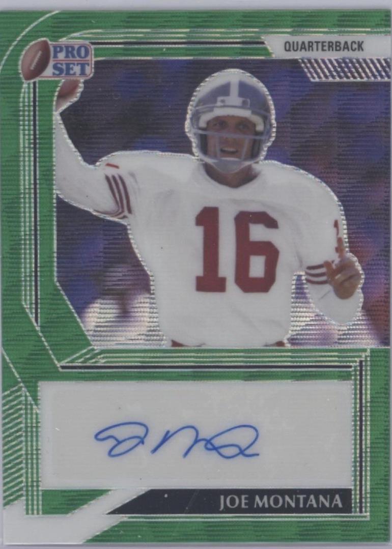 Joe Montana #PA-JM1 2022 Pro Set Metal Football