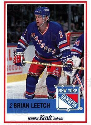 Brian Leetch #28 Hockey Cards 1990 Kraft