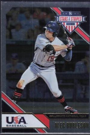 Alec Burleson #20 Baseball Cards 2020 Panini Stars & Stripes USA