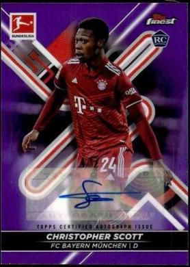 Christopher Scott #BCA-CS 2021 Topps Finest Bundesliga Autographs Soccer