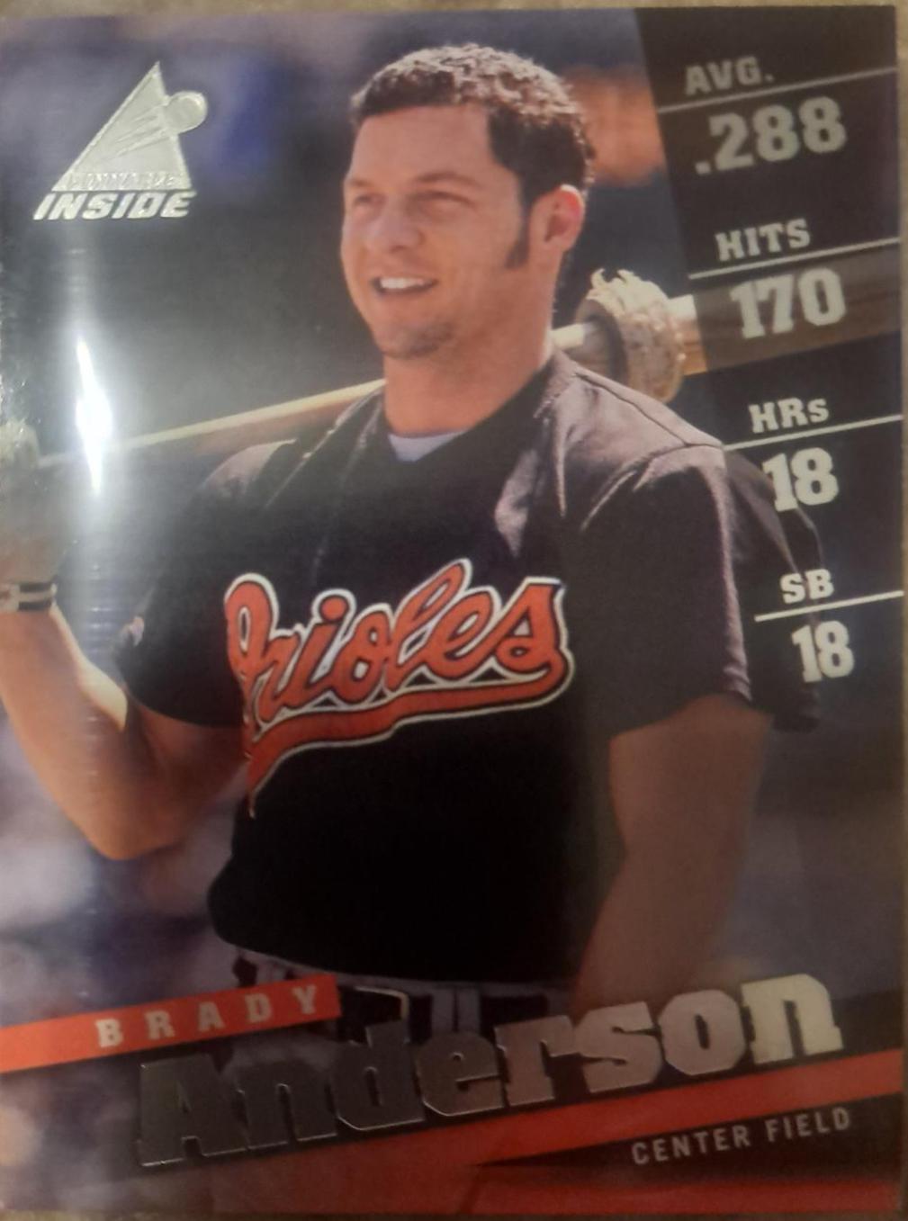 Brady Anderson Baseball Cards 1998 Pinnacle Inside